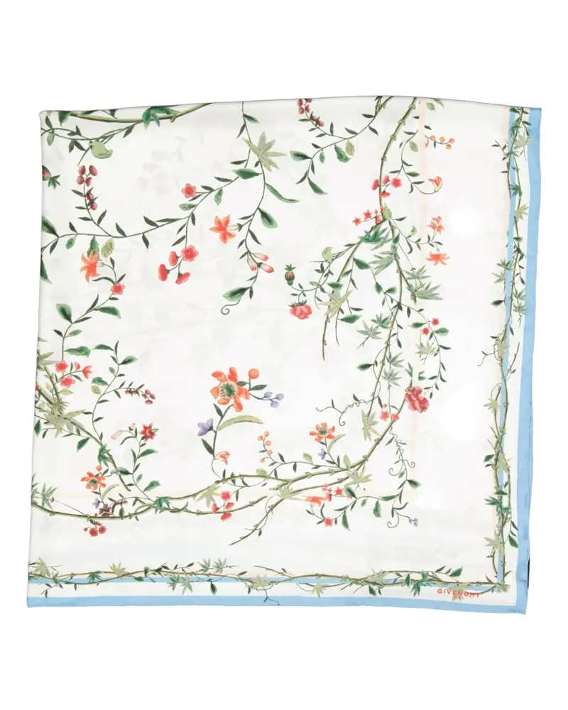 Givenchy Seidenschal mit Blumen-Print - Nude Nude