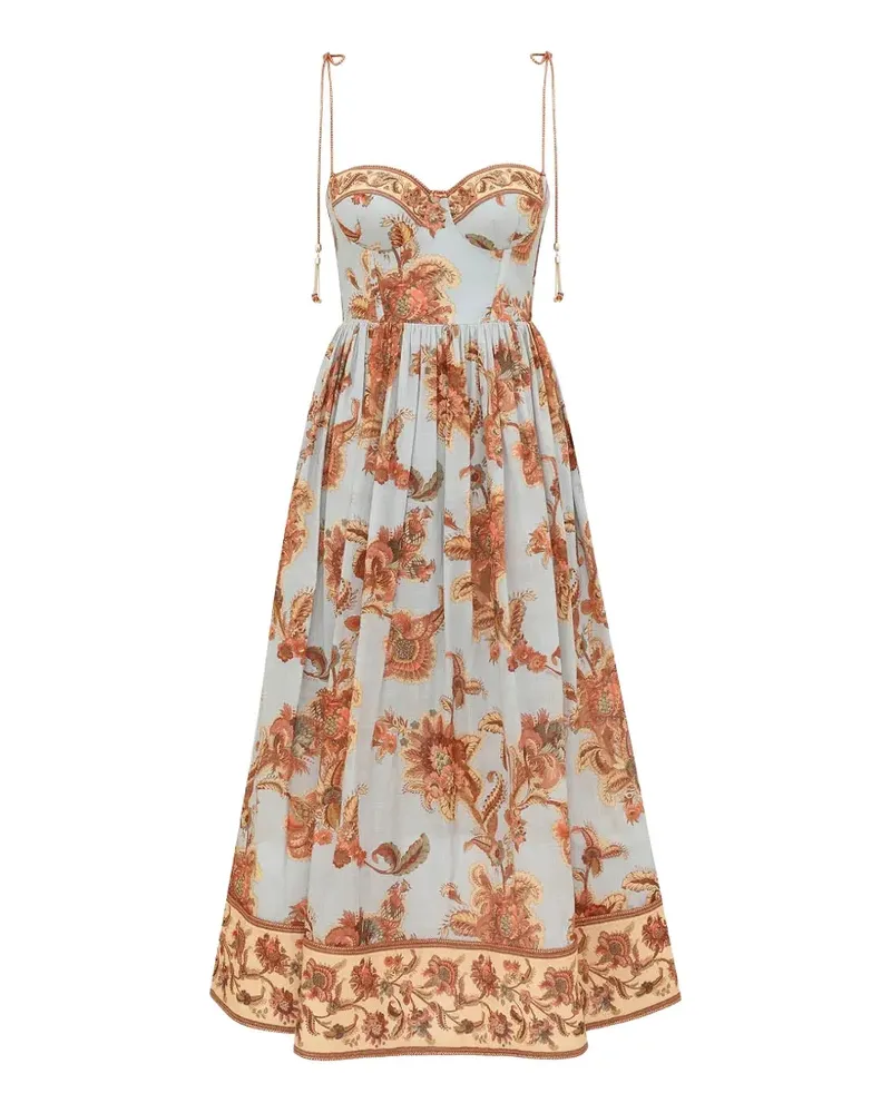 Zimmermann Aster floral-print dress - Blau Blau