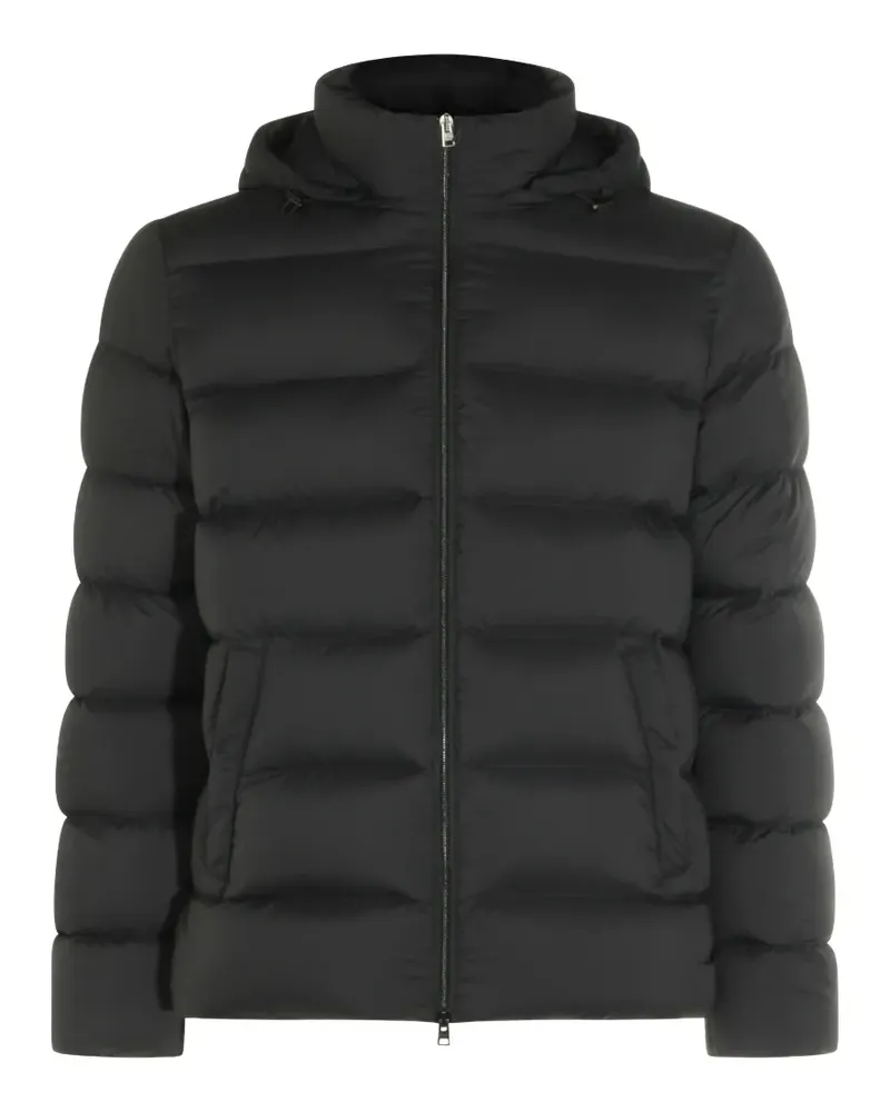 Herno quilted hooded jacket - Schwarz Schwarz