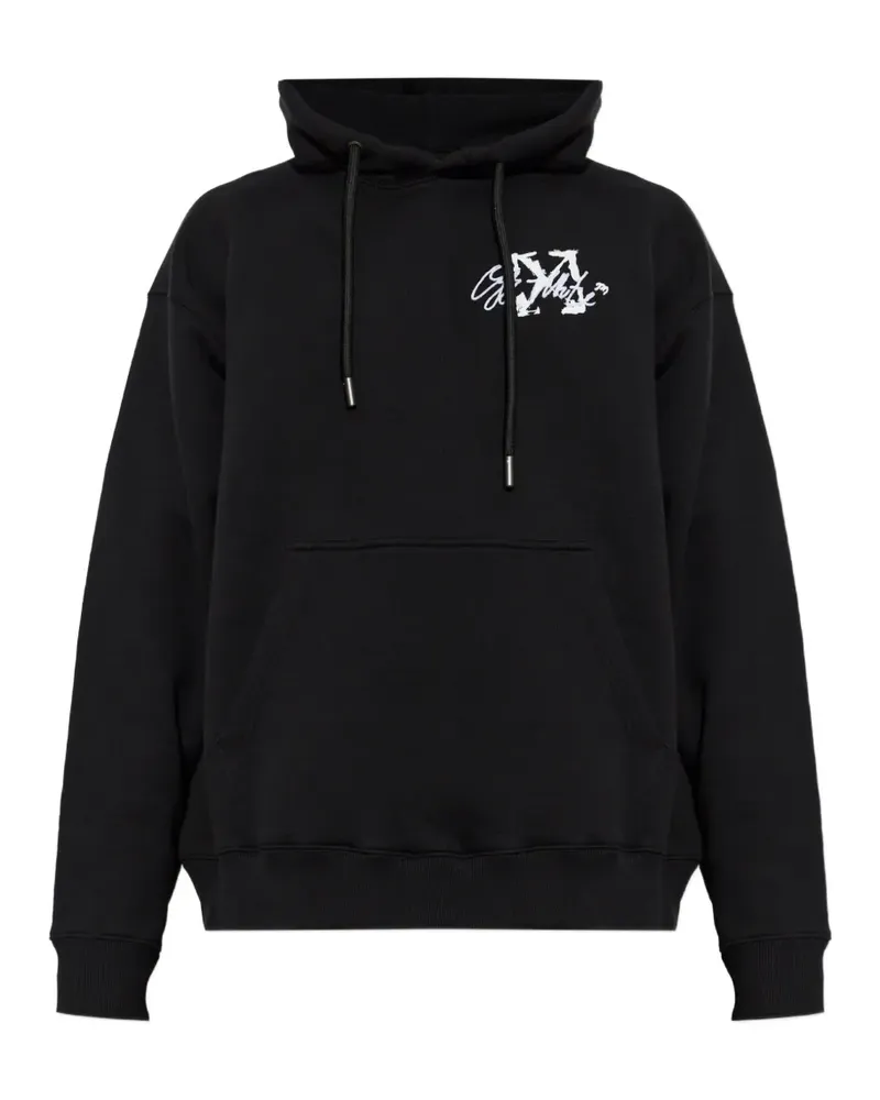 OFF-WHITE Hoodie mit Logo-Print - Schwarz Schwarz