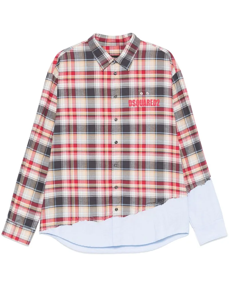 Dsquared2 Rugged Hemd - Rot Rot
