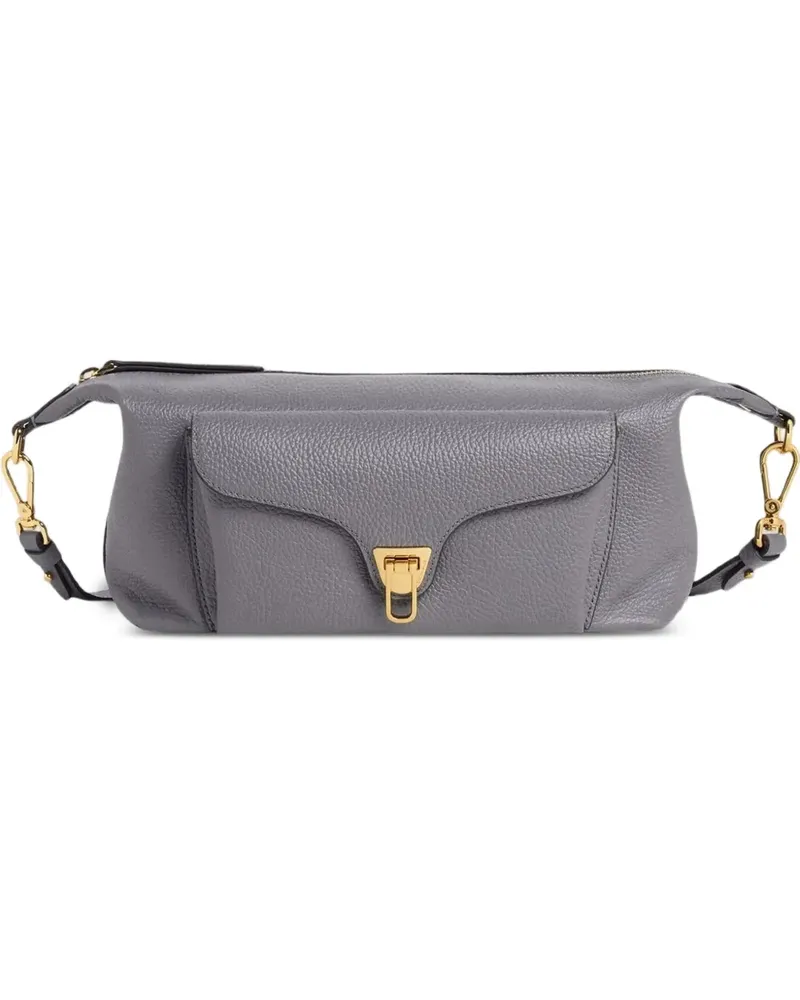 Coccinelle medium Beat Generation leather crossbody bag - Grau Grau