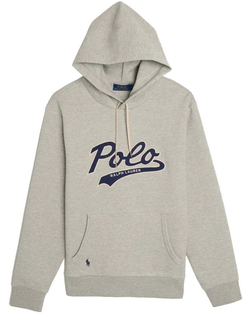 Ralph Lauren Gestrickter Hoodie mit Logo - Grau Grau