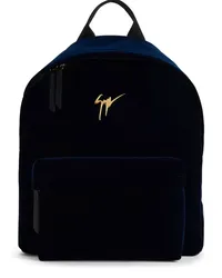 Giuseppe Zanotti Bud Rucksack mit Logo-Schild Blau