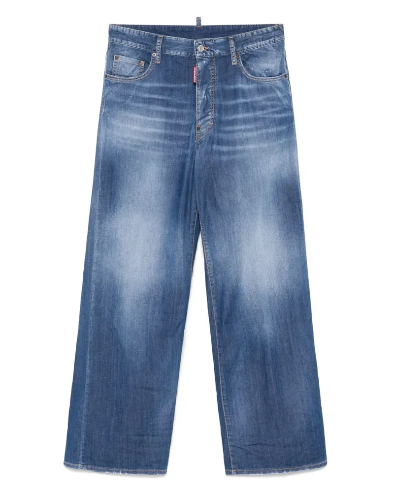 Dsquared2 Jeans mit Logo-Stickerei - Blau Blau