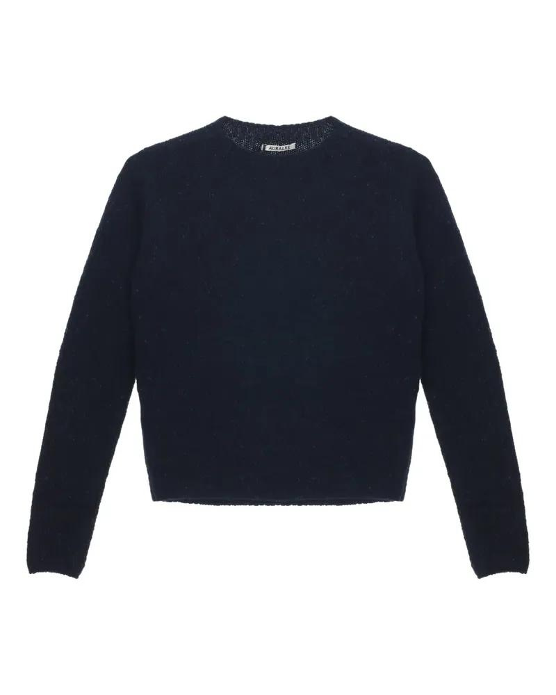 AURALEE Kaschmirpullover mit Rundhalsausschnitt - Blau Blau