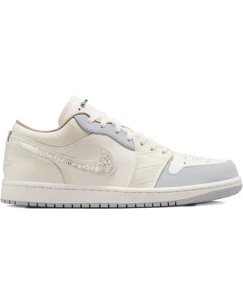 Jordan Air  1 Low Sail/Soft Pearl Sneakers - Weiß Weiß
