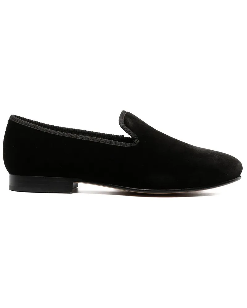 Ralph Lauren Paxton Loafer aus Samt - Schwarz Schwarz