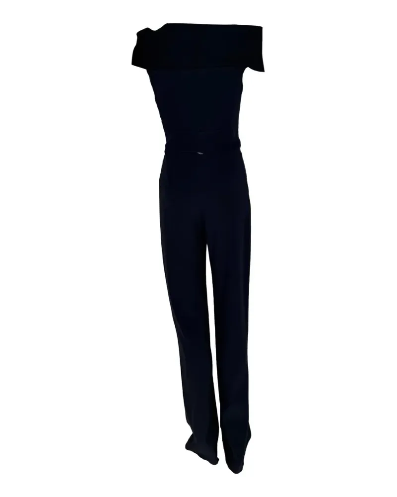 GALVAN Bateau off-shoulder jumpsuit - Blau Blau