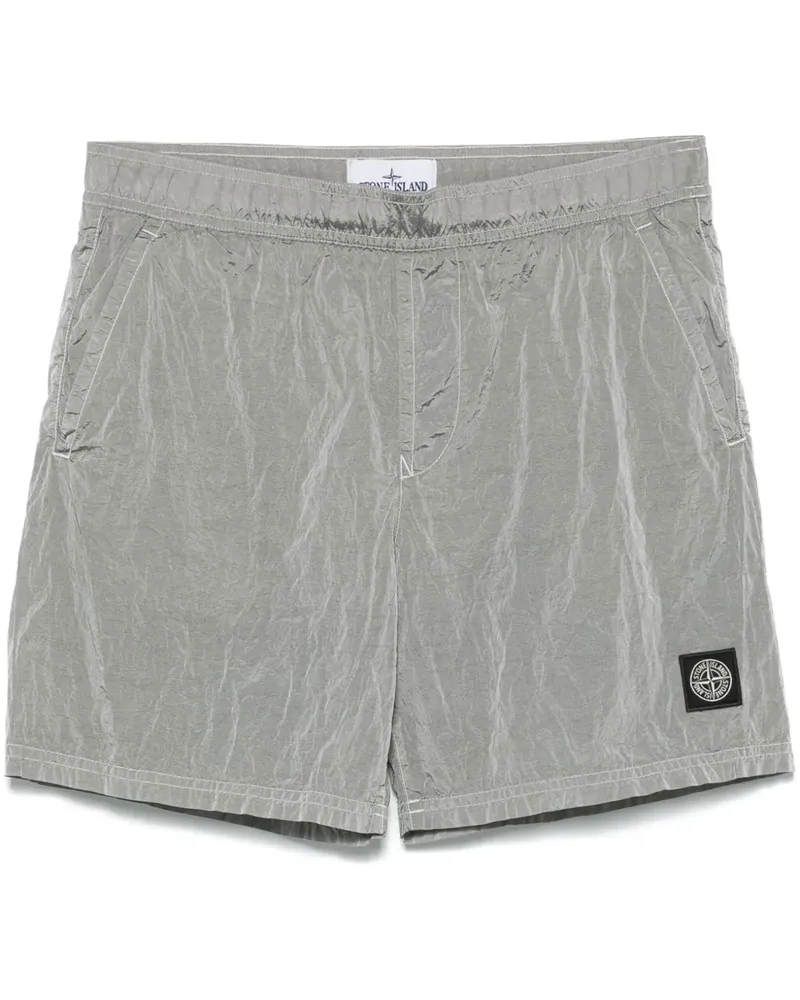 Stone Island Shorts mit Knitteroptik - Grau Grau