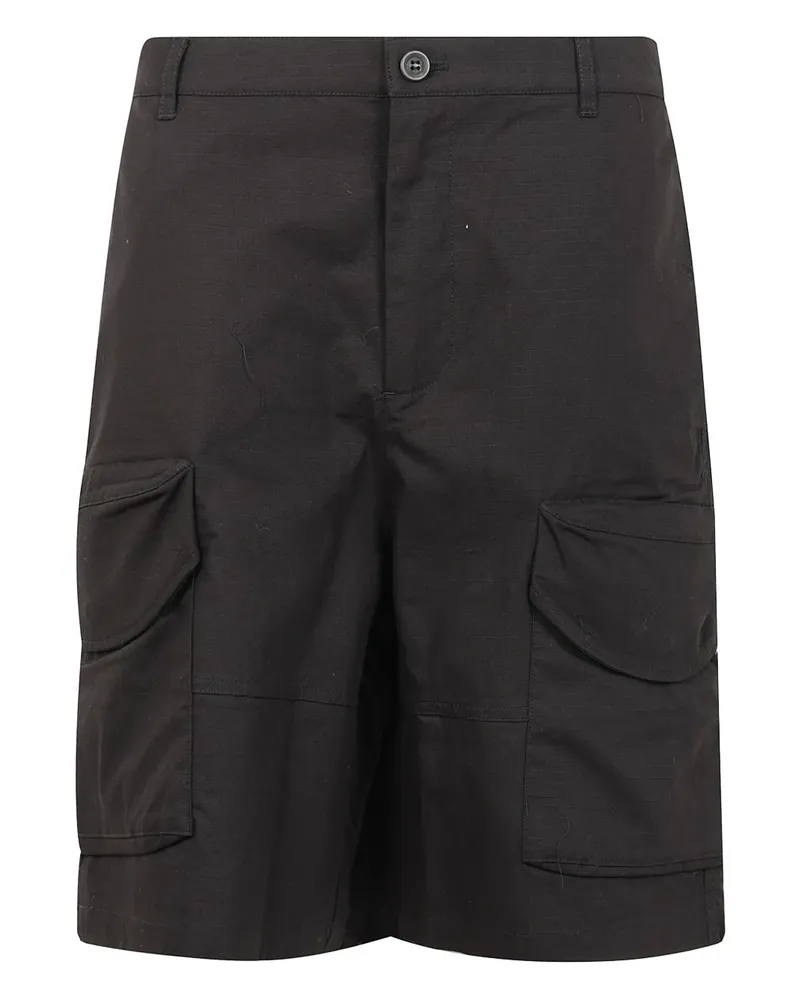 Daily Paper Bermudas mit aufgesetzten Taschen - Schwarz Schwarz