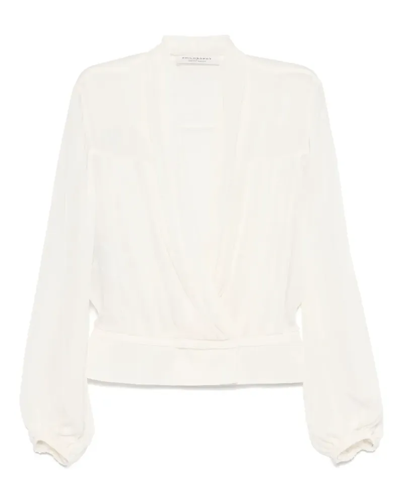 Philosophy Di Lorenzo Serafini Bluse mit Falten - Nude Nude