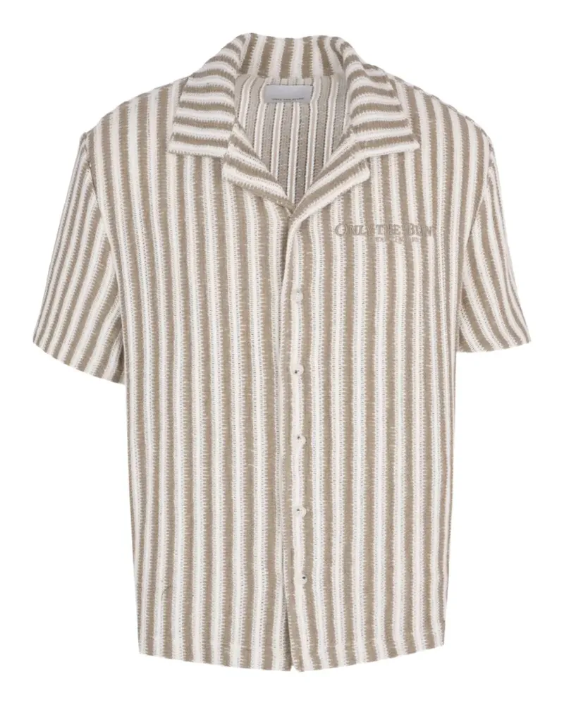 ONLY THE BLIND Gestreiftes Hemd - Nude Nude