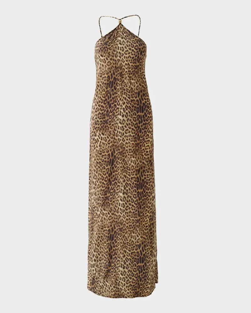 Melissa Odabash Sage Cheetah Maxikleid - Braun Braun