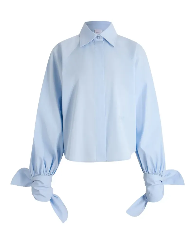 Patou Bluse mit Schleifendetail - Blau Blau