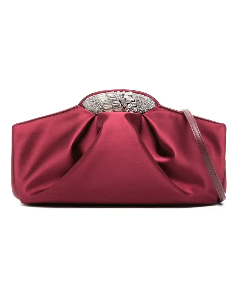 Giuseppe Zanotti Clutch mit Kristallverzierung - Nude Nude