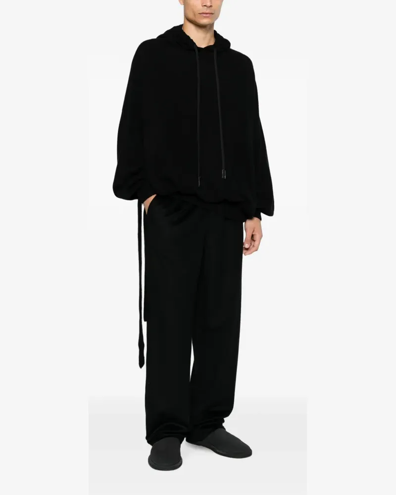 Frenckenberger drawstring-fastening hoodie - Schwarz Schwarz