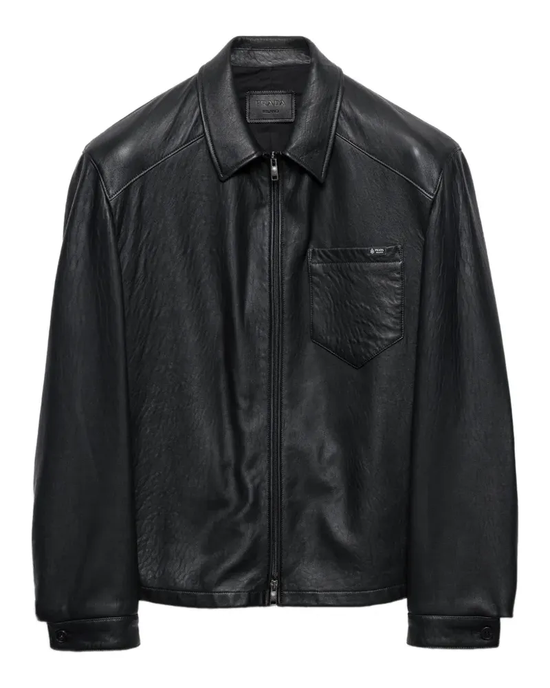 Prada nappa leather jacket - Schwarz Schwarz