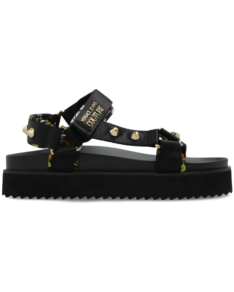 Versace Jeans Sandalen mit spitzen Nieten - Schwarz Schwarz