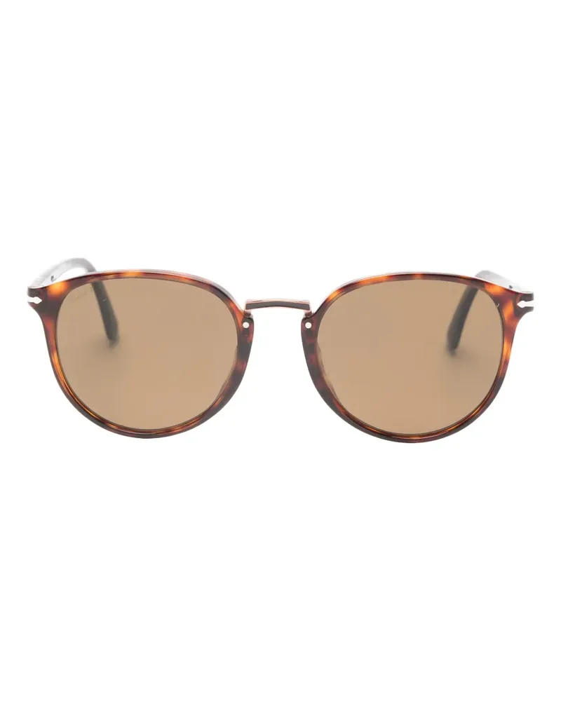 Persol Sonnenbrille mit rundem Gestell - Braun Braun