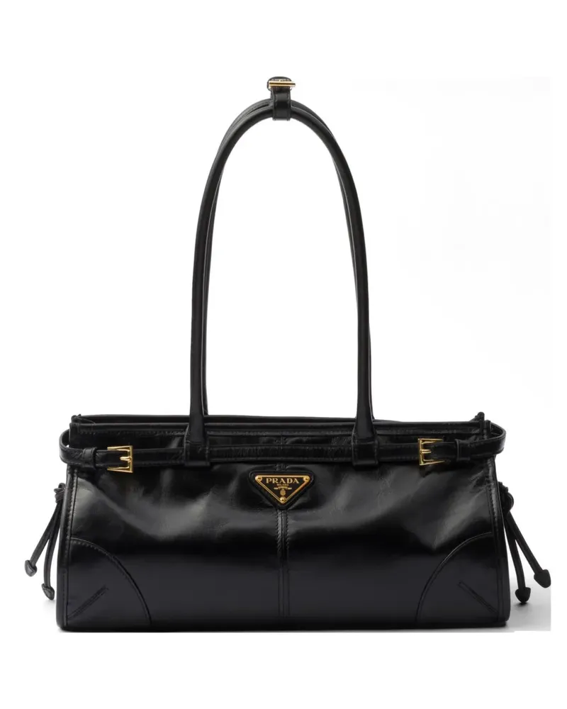 Prada Bonnie medium leather handbag - Schwarz Schwarz