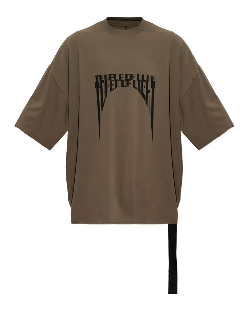 DRKSHDW by Rick Owens Tommy Oversized-T-Shirt mit Print - Braun Braun
