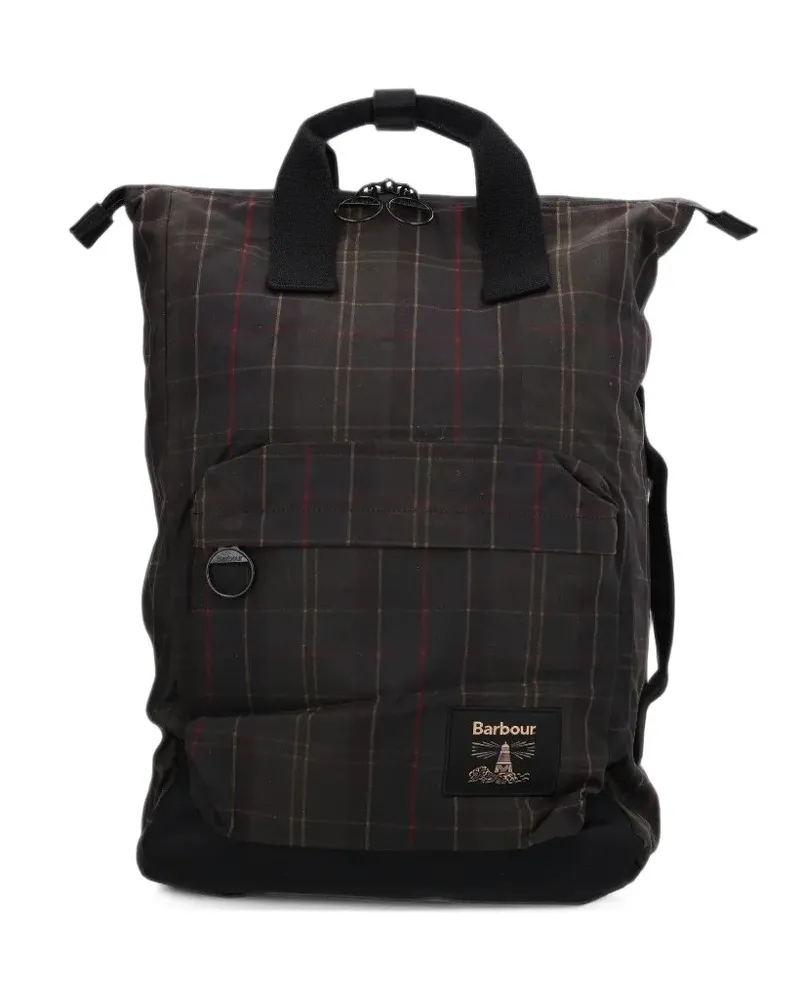 Barbour Field Tartan backpack - Schwarz Schwarz