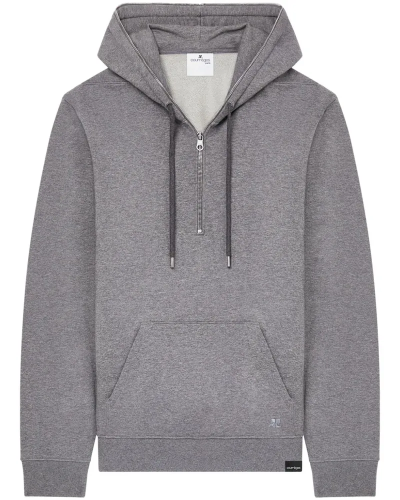 Courrèges Hoodie aus Fleece - Grau Grau