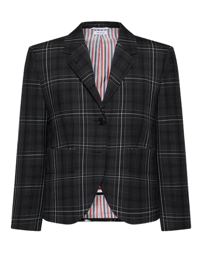 Thom Browne Kariertes Sakko - Schwarz Schwarz