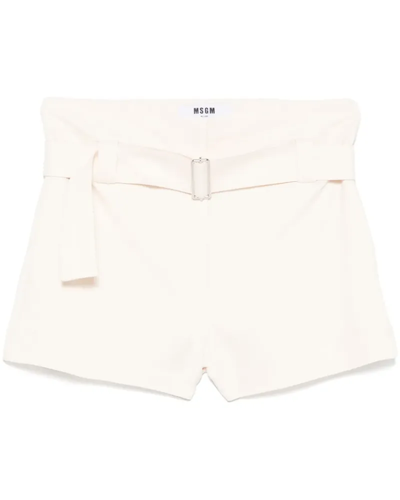 MSGM Shorts mit Gürtel - Nude Nude