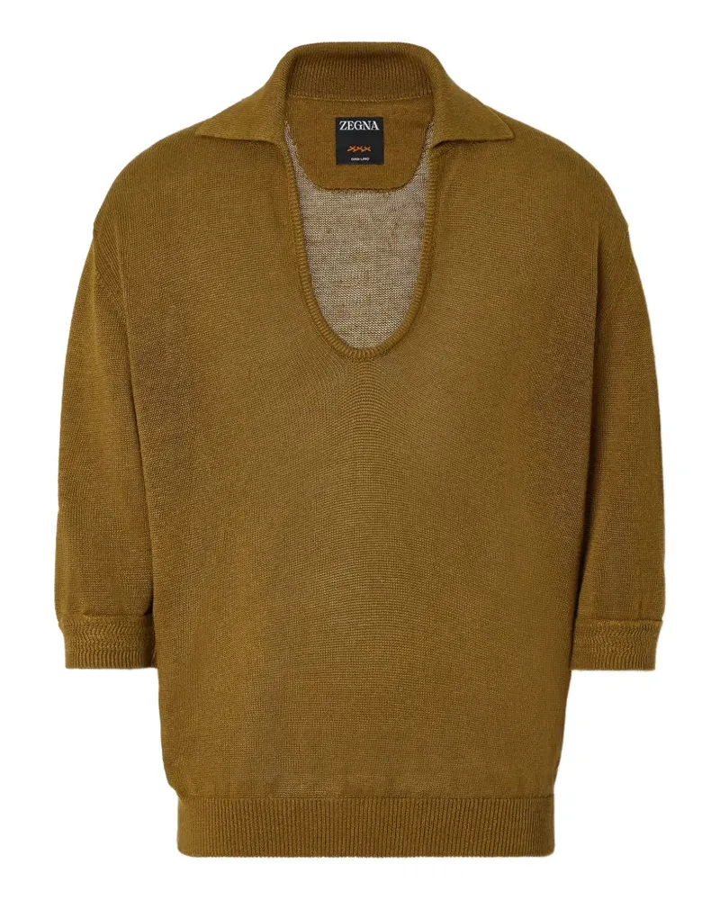 Ermenegildo Zegna Oasi Lino polo shirt - Grün Grün