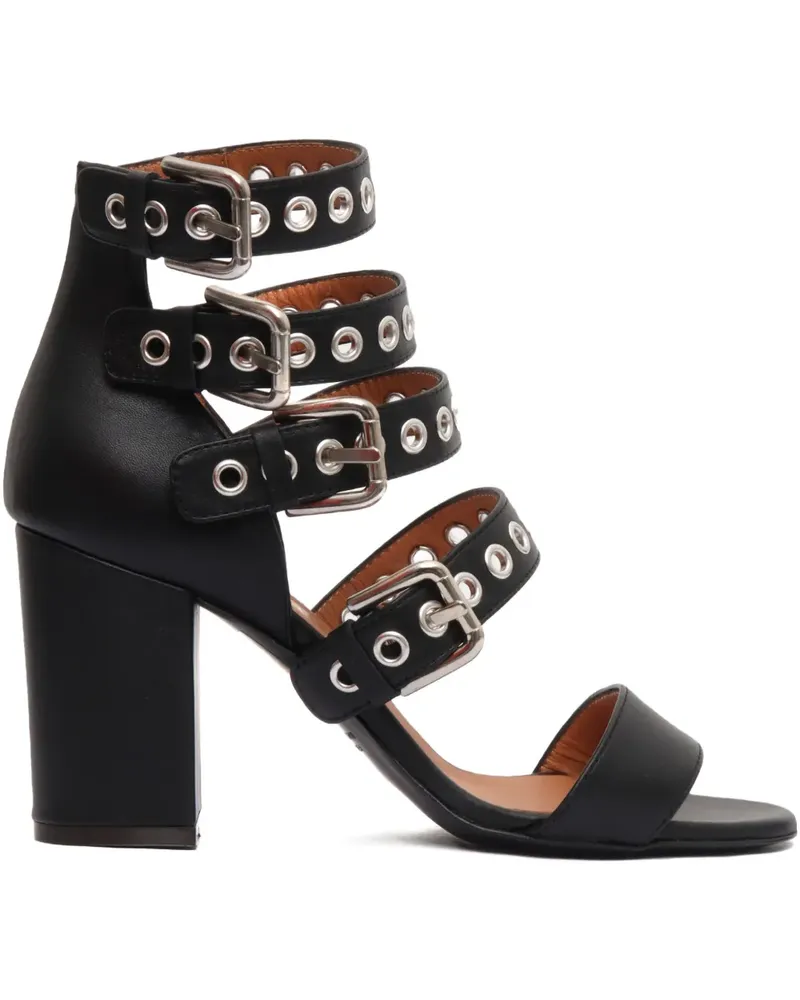 Via Roma 15 Sandalen mit Ösen 80mm - Schwarz Schwarz