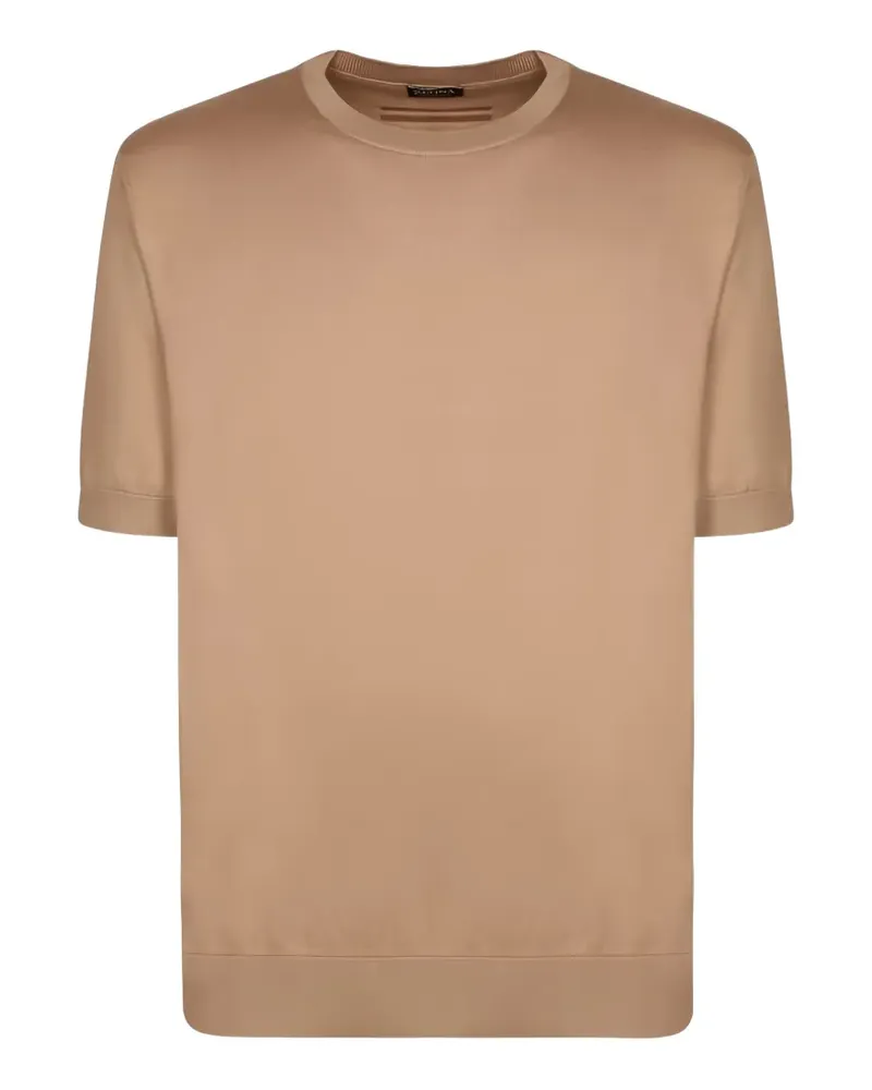 Ermenegildo Zegna fine-knit t-shirt - Nude Nude