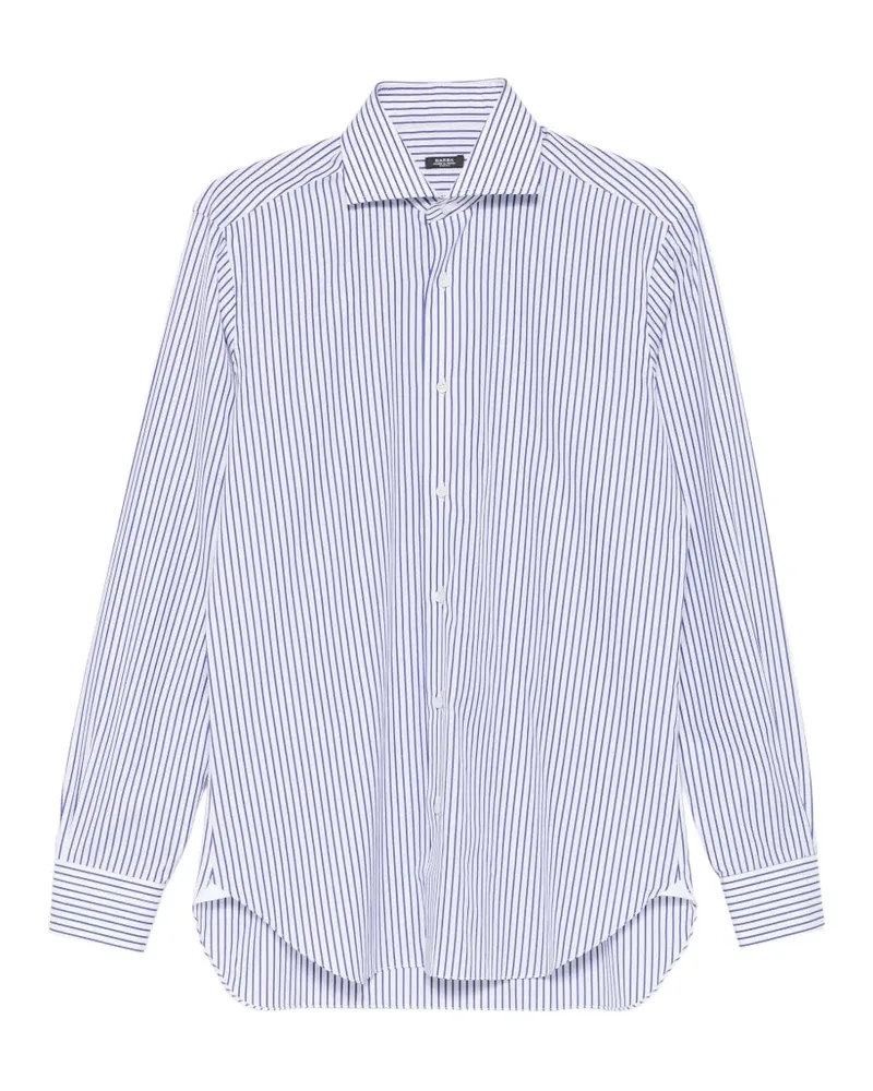 BARBA striped shirt - Weiß Weiß