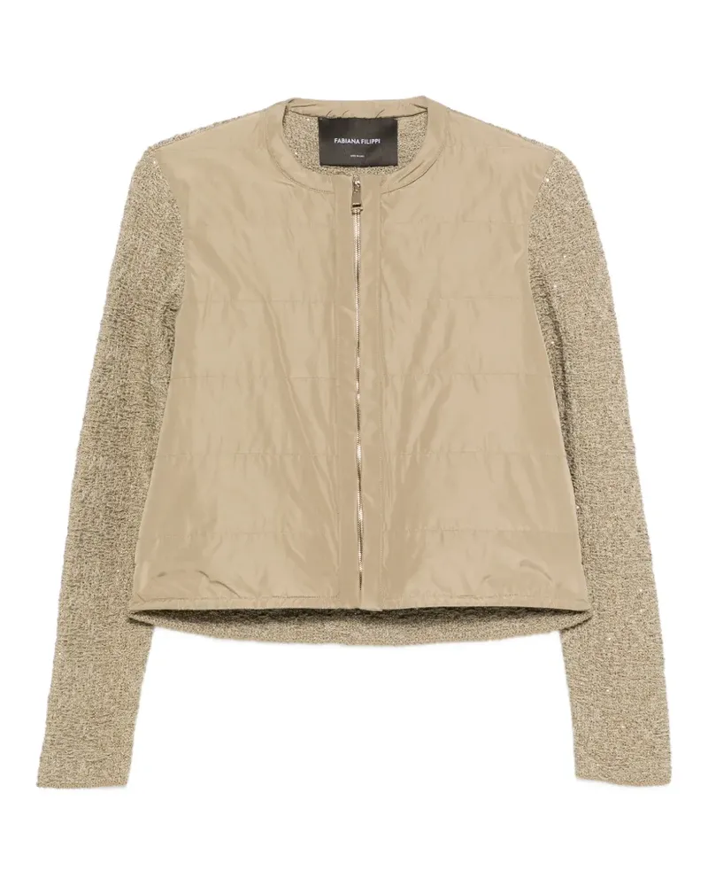 Fabiana Filippi quilted-panel jacket - Grün Grün