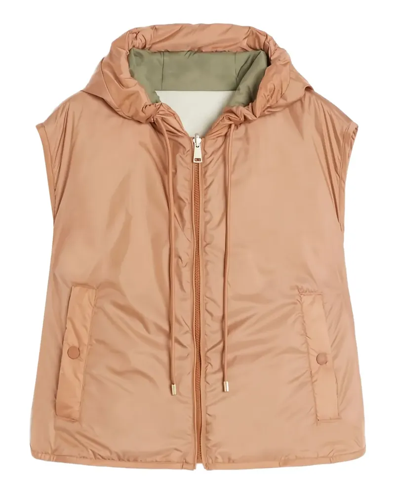 Max Mara Wendbare Weste mit Kapuze - Grün Grün