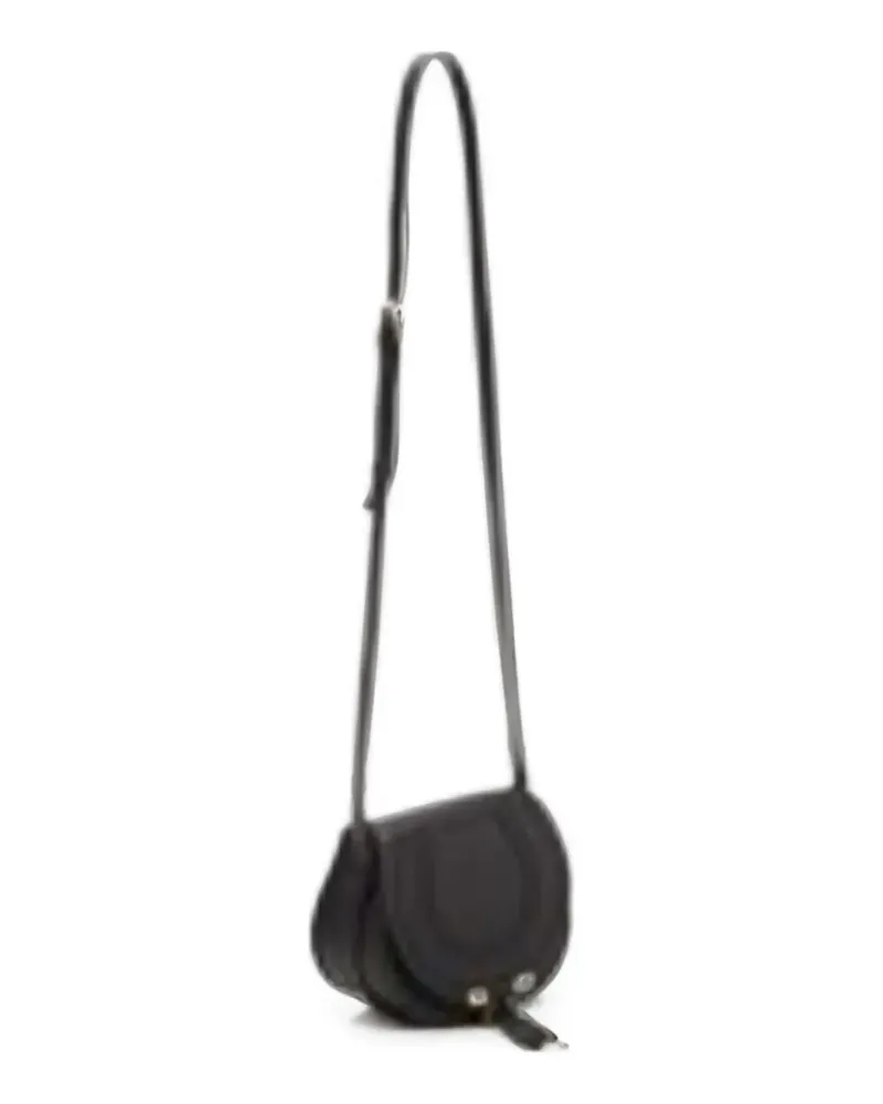 Chloé small Marcie grained leather cross body bag - Schwarz Schwarz