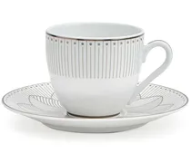 Zweiteiliges Malmaison Impériale Kaffeetassen-Set - Weiß