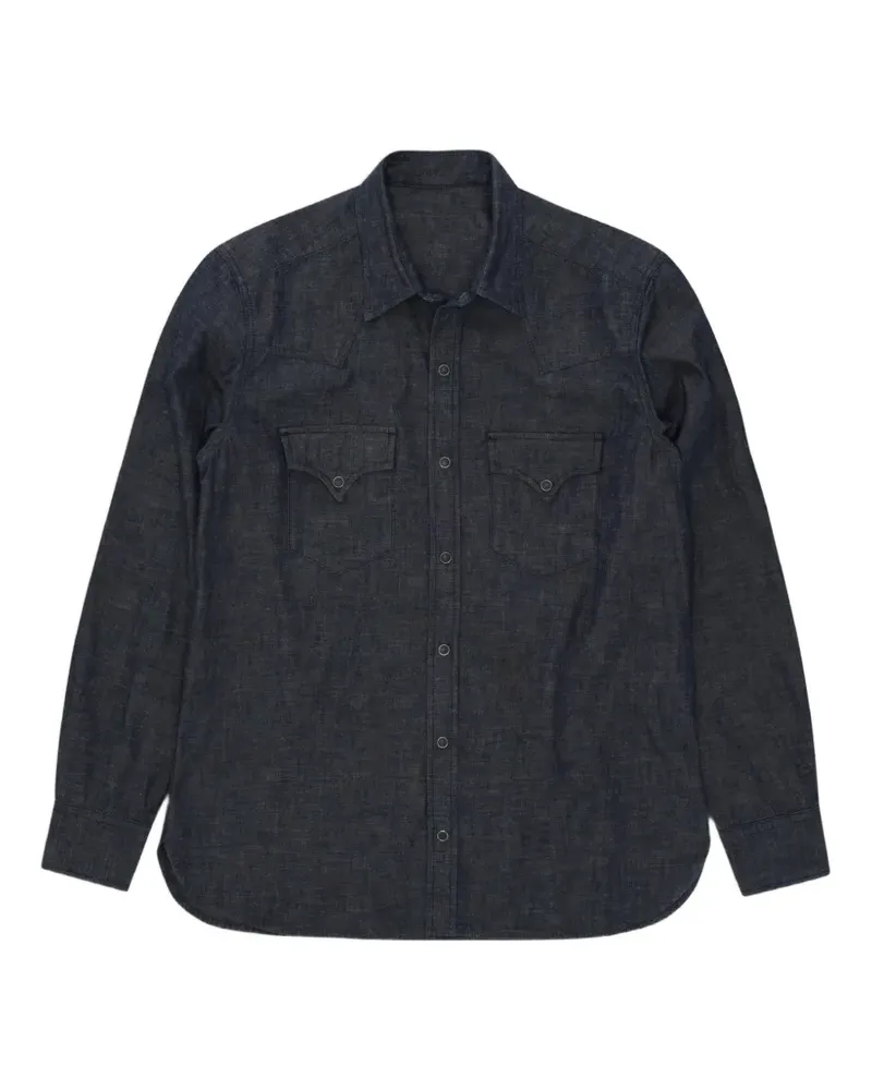 Fortela Ntex Japanese-chambray shirt - Blau Blau