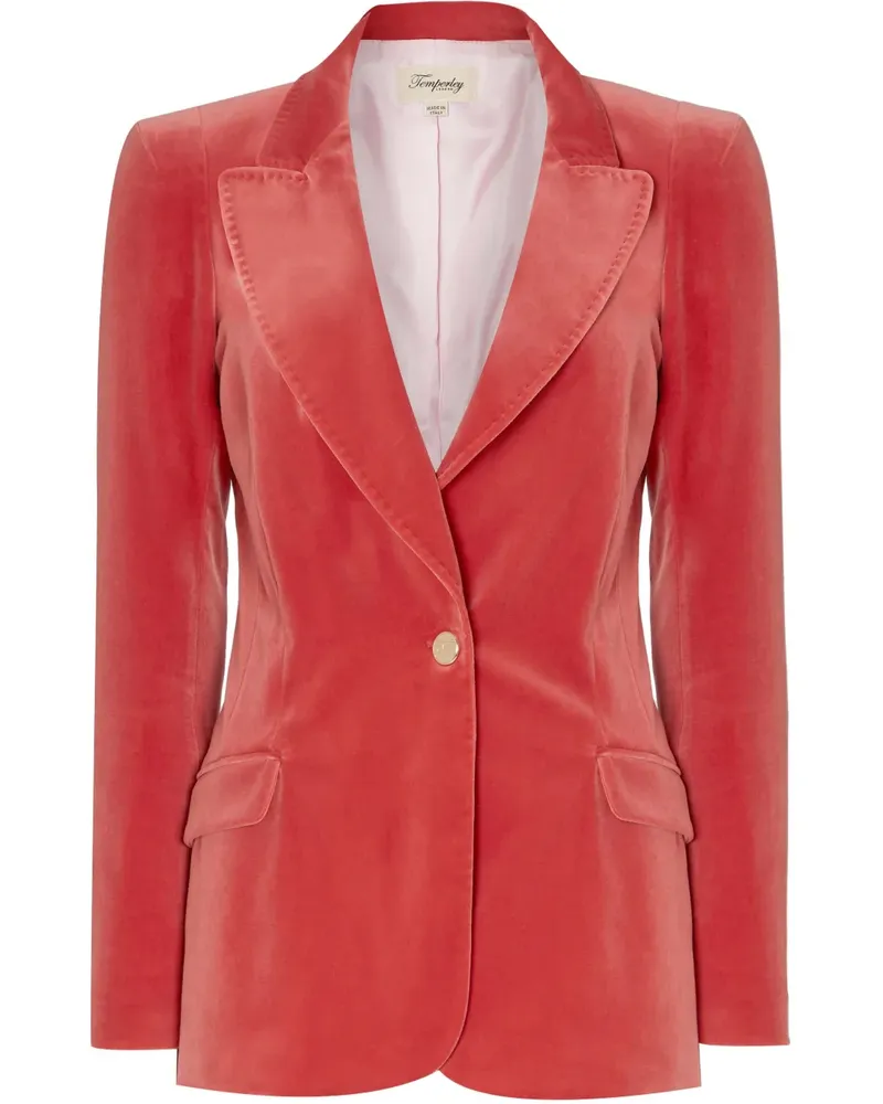 Temperley London Clove Blazer aus Samt - Rot Rot