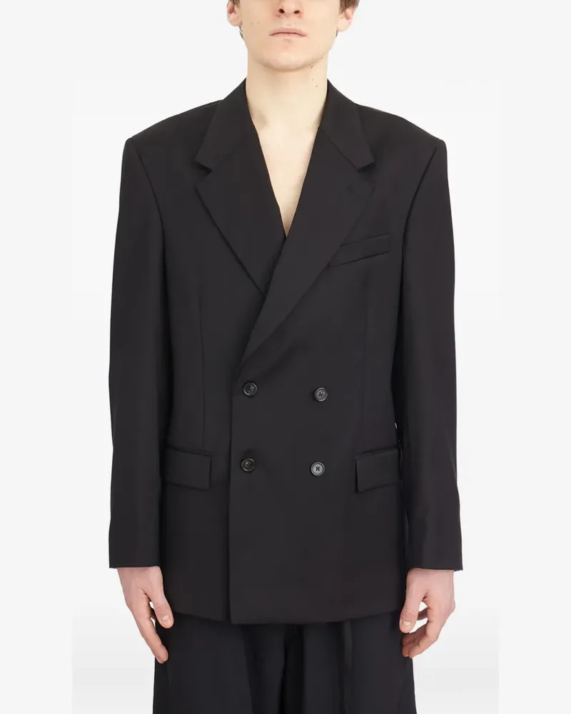PAURA double-breasted blazer - Schwarz Schwarz