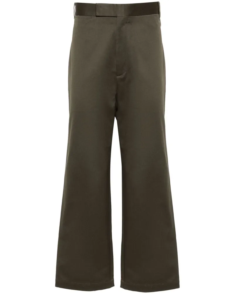 Thom Browne Straight-Leg-Hose mit RWB-Streifen - Grün Grün