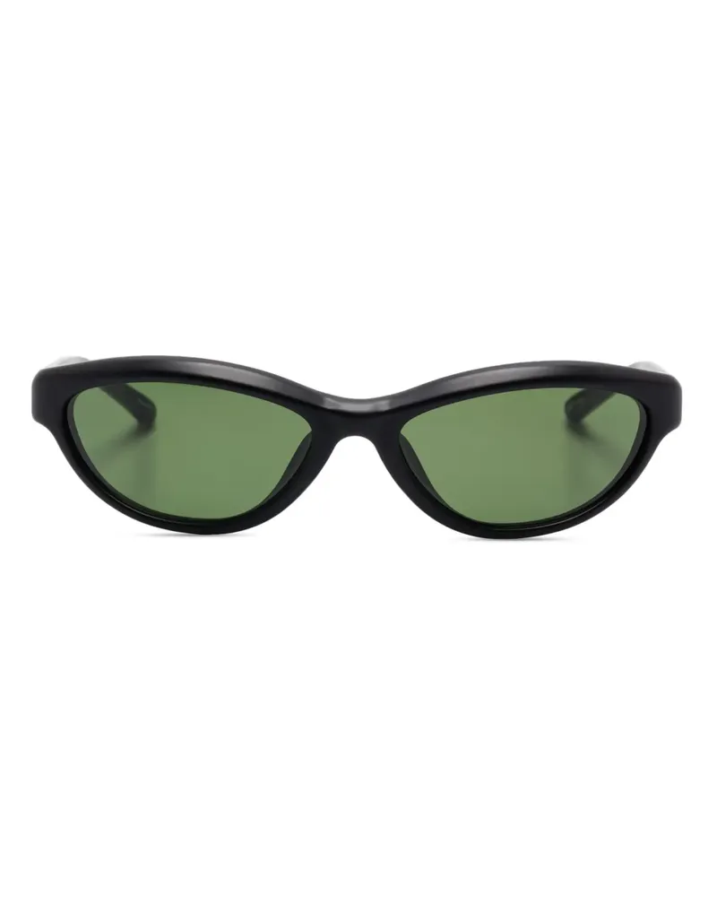 Jacquemus Sonnenbrille mit Cat-Eye-Gestell - Schwarz Schwarz