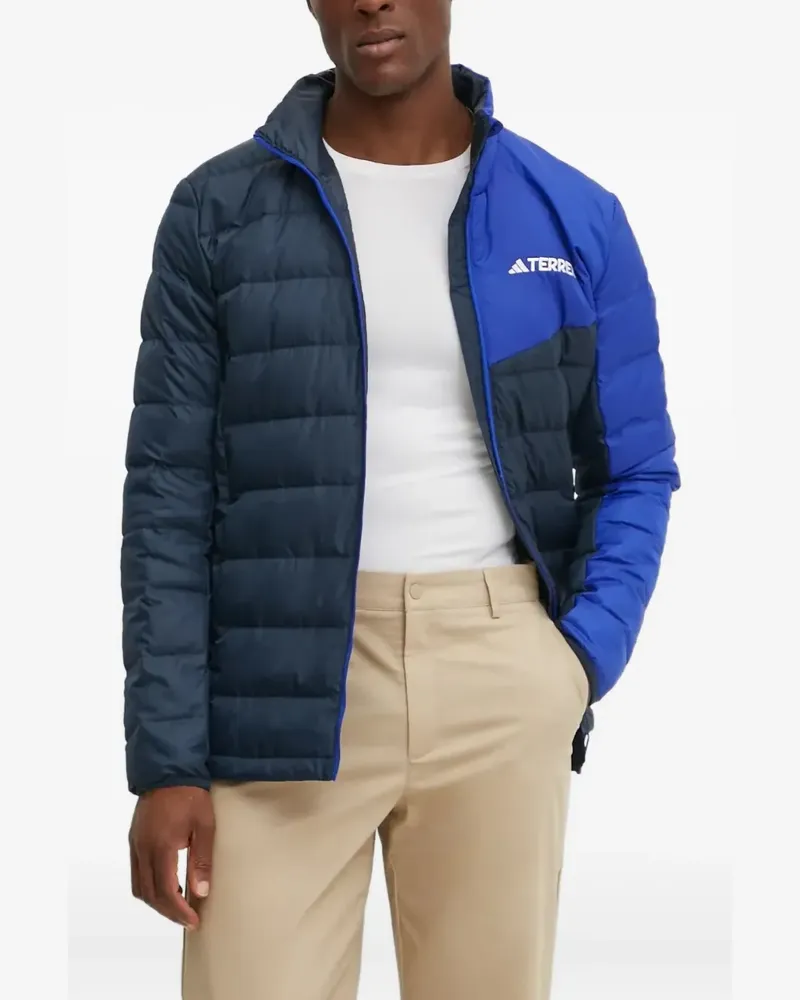 adidas Terrex Jacke in Colour-Block-Optik - Schwarz Schwarz