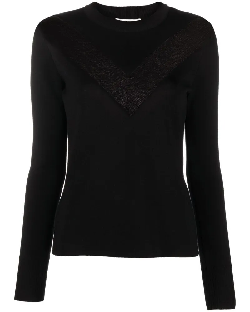 Alexander McQueen Pullover mit Sheer-Effekt - Schwarz Schwarz