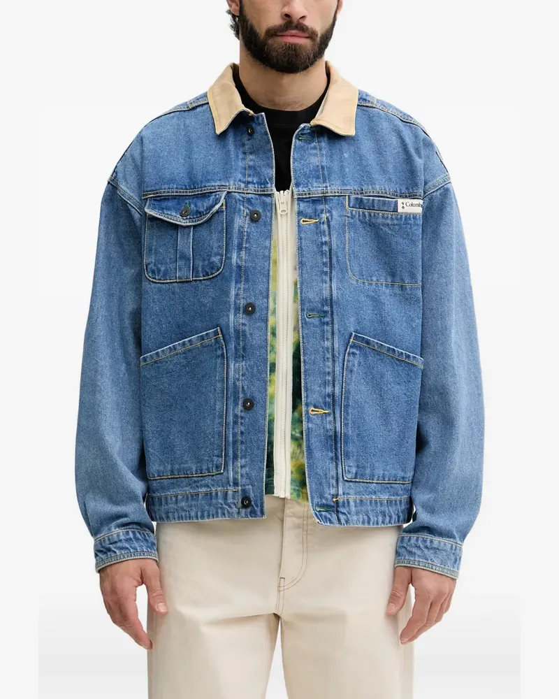 Columbia Sportswear Company Set aus zwei Acker Rock Jeansjacken mit Kontrastkragen und aufgesetzten Taschen - Blau Blau