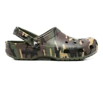 Classic Clogs mit Camouflage-Print - Grün