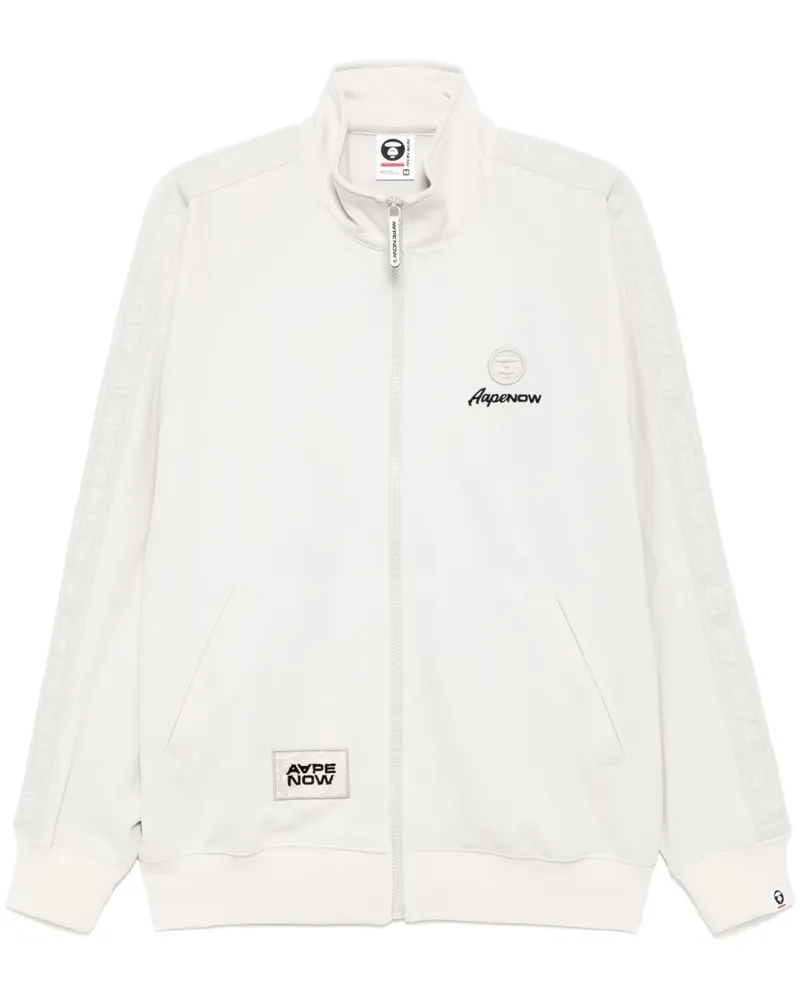 BAPE APENOW Sportjacke mit Moonface-Logo - Grau Grau