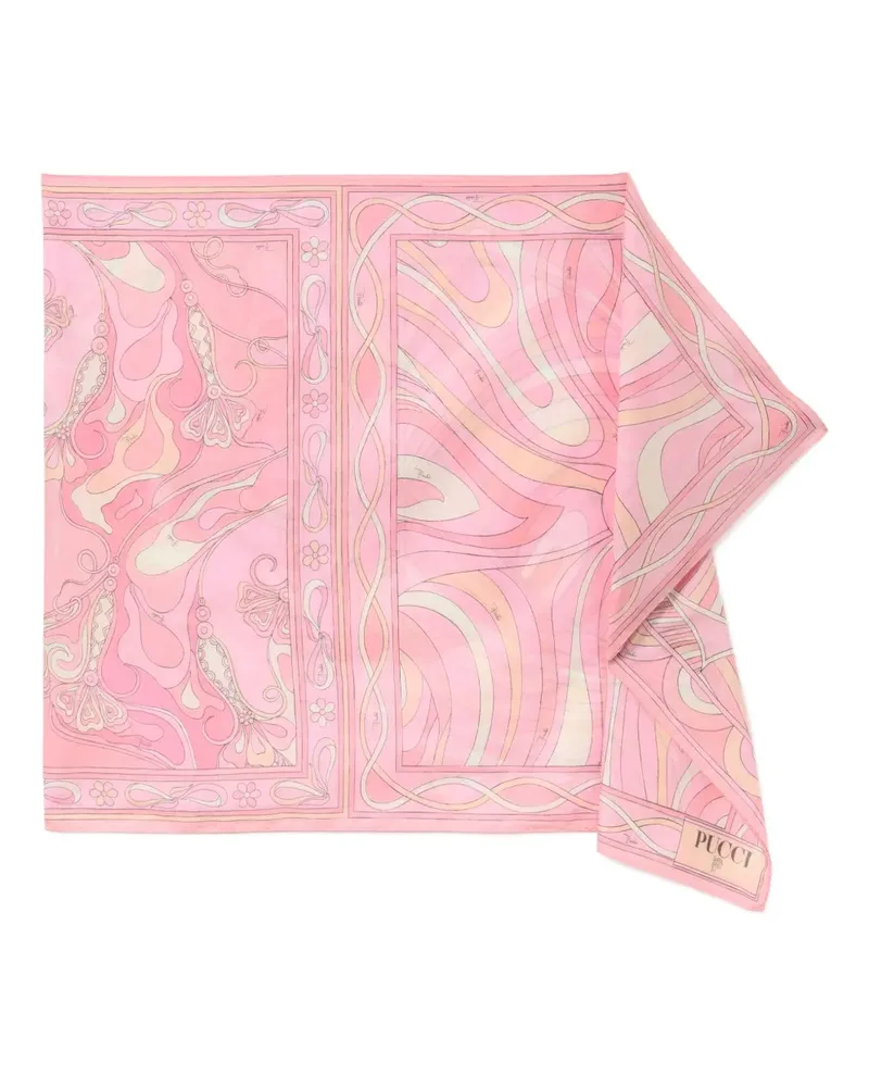 Emilio Pucci Pareo mit Marmo-Print - Rosa Rosa