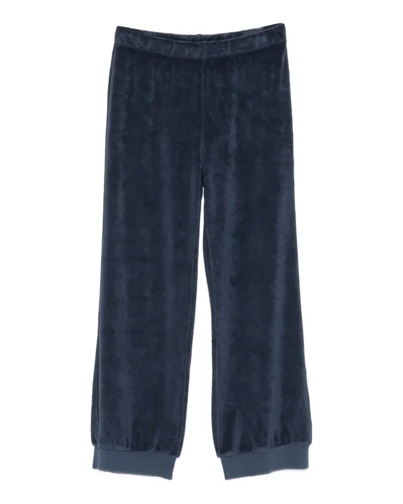 Suzie Kondi terry-texture trousers - Blau Blau